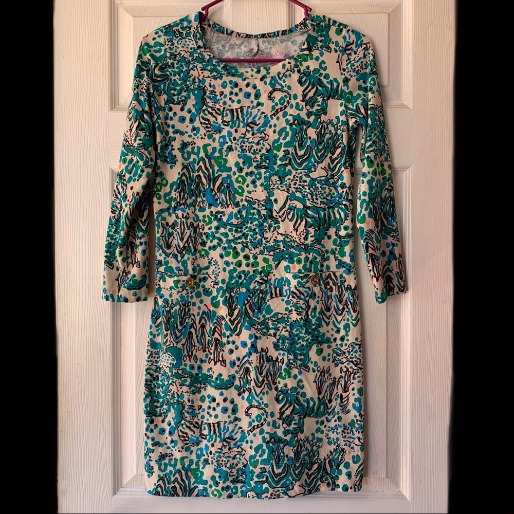 Lily Pulitzer Animals print dress size XS EUC